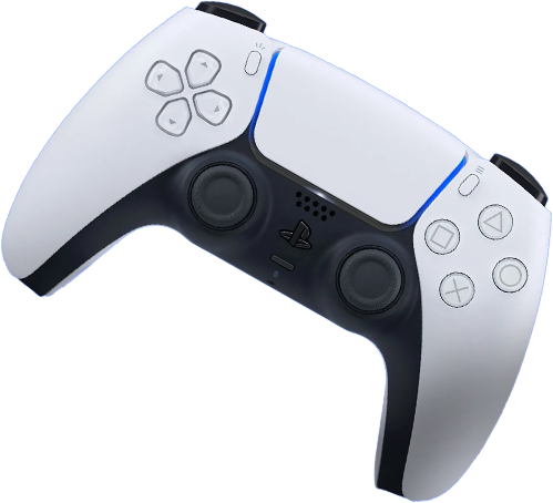 Bílý herní ovladač PlayStation DualSense